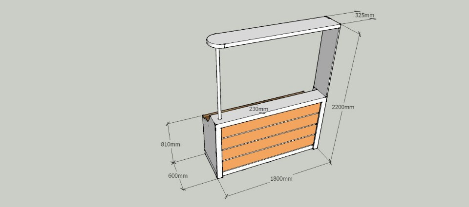 quầy lễ tân quán cà phê
